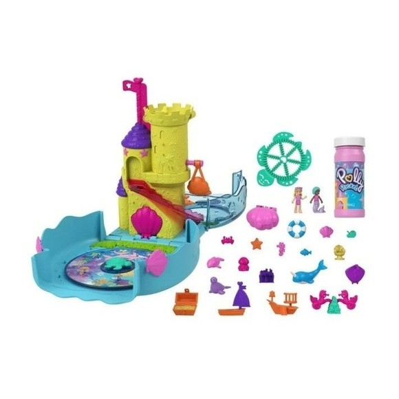 Polly Pocket Bubble Aquarium with 2 Bubble-Making Features! NIB - Picture 5 of 5